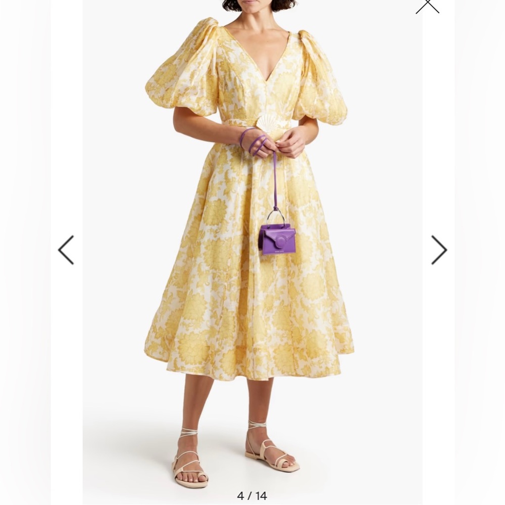Zimmermann - Postcard Belted Floral Print Midi Dress - Size 2 - Fits like XS/S